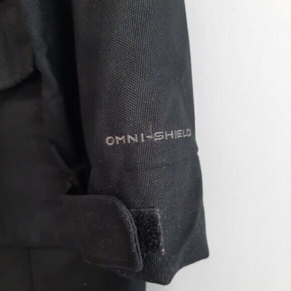 COLUMBIA Omni-Shield Jacket Coat w/ Hood Windbreaker Black Sz M - Picture 5 of 10